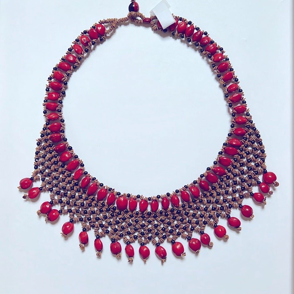 Necklace Made of Natural Materials ( Seeds)